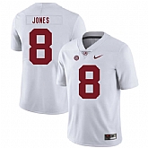 Alabama Crimson Tide 8 Julio Jones White Nike College Football Jersey Dzhi,baseball caps,new era cap wholesale,wholesale hats